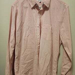 Express Size L Men's Light Pink Button Down Shirt